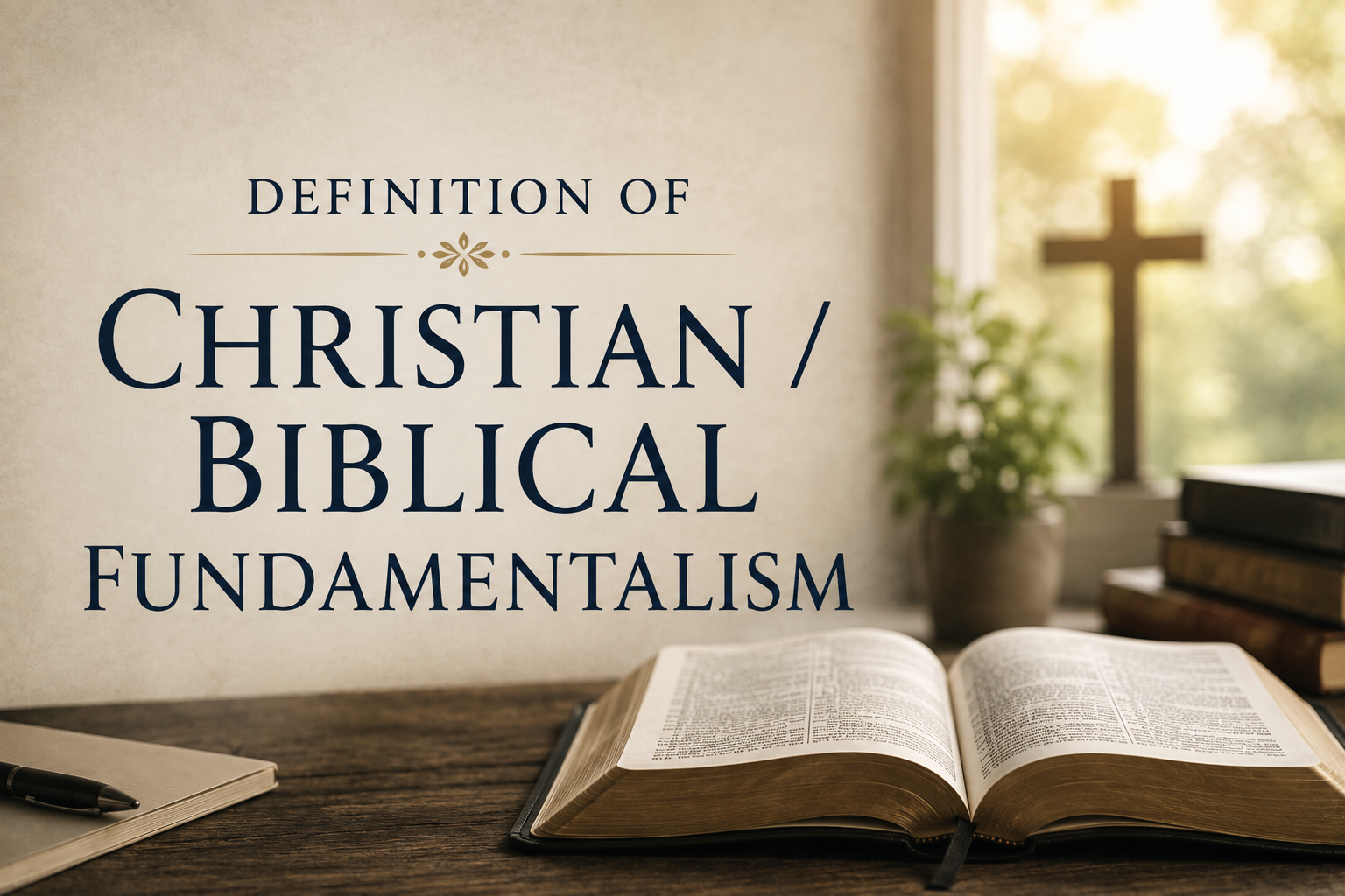 Definition of Christian / Biblical Fundamentalism